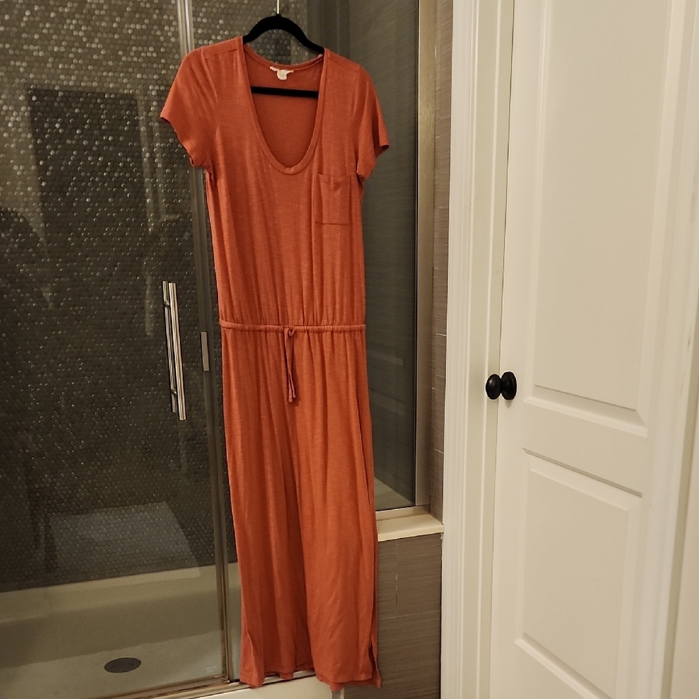 Rust Orange Maxi Dress